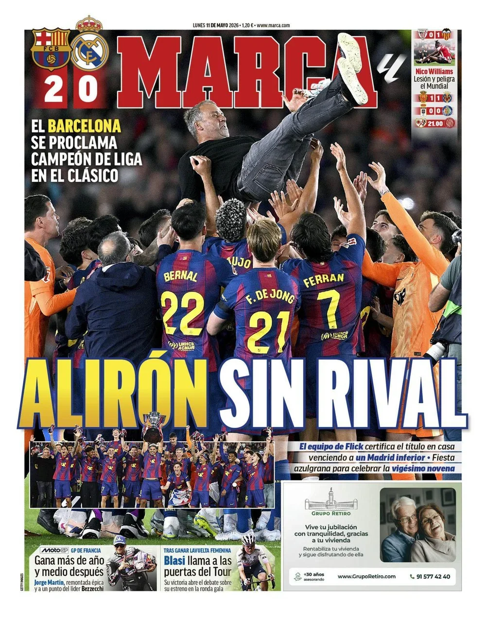 Las imágenes de las portadas de hoy